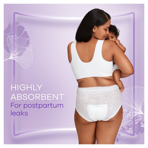 Always Discreet Heavy Adult Incontinence Post Partum Pants Large 8 Pack thumbnail 3