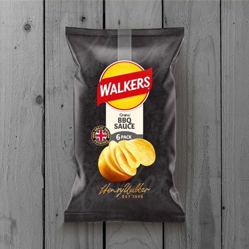 Walkers Crisps BBQ Sauce 6x25g thumbnail 3