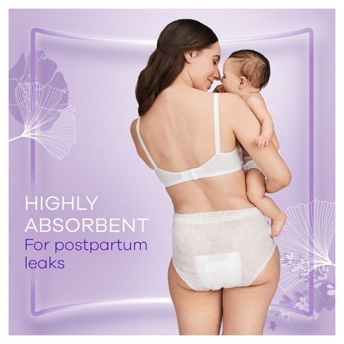 Always Discreet Postpartum and Adult Incontinence Pants Size S/M 9 Pack thumbnail 5