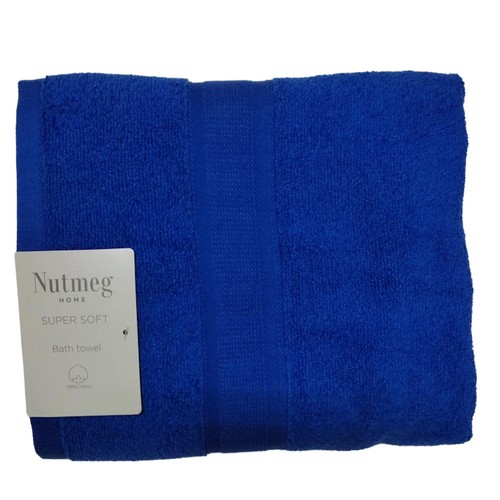 Nutmeg Home Supersoft Cotton Bath Towel Blue