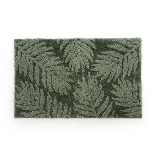 Nutmeg Home Green Leaf Bath Mat
