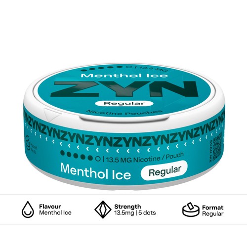 ZYN Menthol Ice 13.5mg Nicotine Pouches thumbnail 3