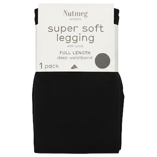 Nutmeg Size 12 Super Soft Black Leggings 