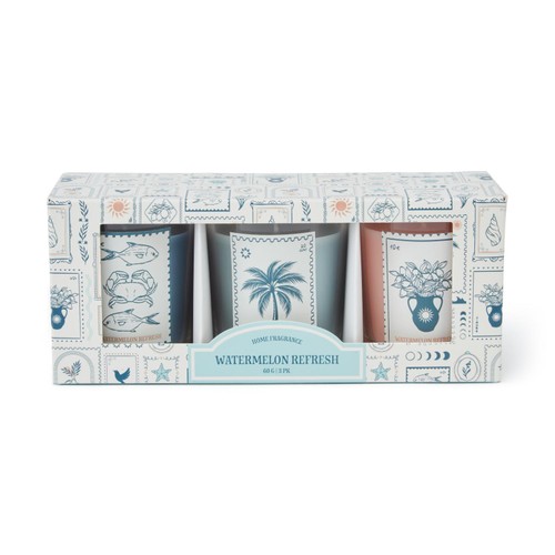 Nutmeg Home Madina 3 Pack Candles