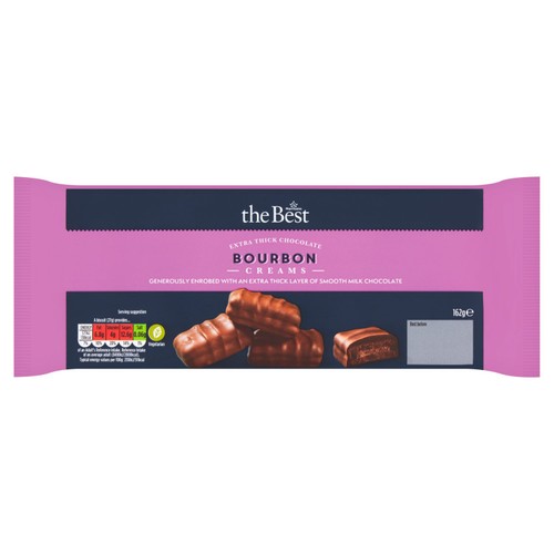 Morrisons The Best Extra Thick Chocolate Bourbon Creams   162g