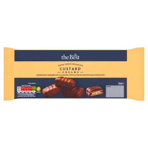 Morrisons The Best Extra Thick Chocolate Custard Creams    162g