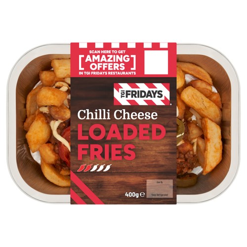 TGI Fridays Chilli Cheese Loaded Fries 400g thumbnail 2