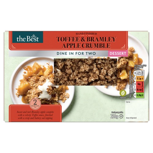 Morrisons The Best 2 Toffee & Bramley Apple Crumble 250g