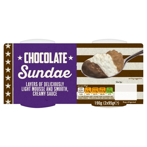 Chocolate Sundae 2 x 95g (190g)