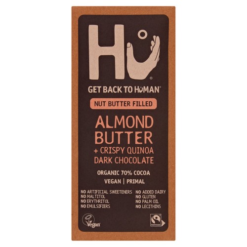 Hu Almond Butter & Crispy Quinoa Dark Chocolate Bar 