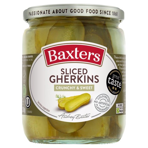 Baxters Sliced Gherkins