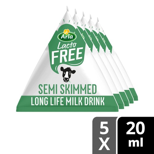 Arla LactoFREE Long Life Semi Skimmed Milk Drink 5 x 20ml