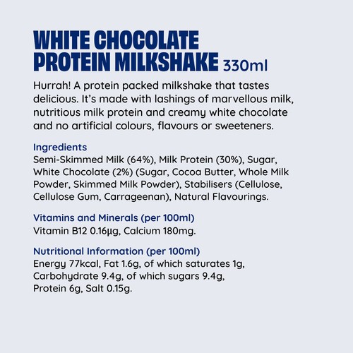 Shaken Udder White Chocolate Protein Milkshake  thumbnail 5