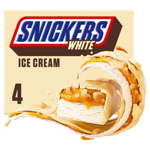 Snickers White Ice Cream Bars 