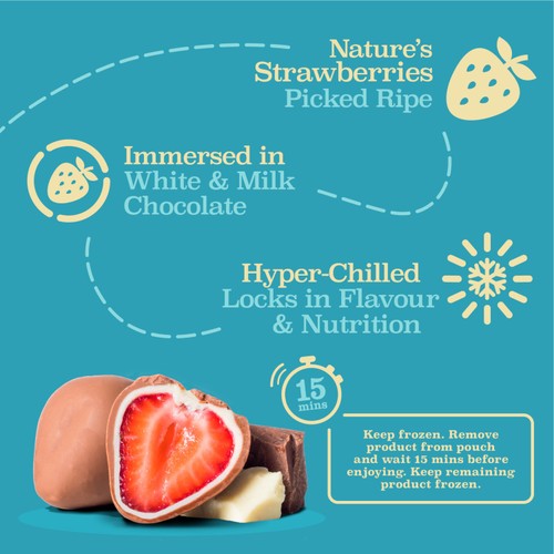 Trufru Natures Strawberries In White & Milk Chocolate  thumbnail 3