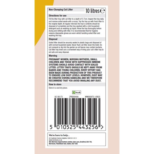 Morrisons Savers Non-Clumping Cat Litter 10l thumbnail 2
