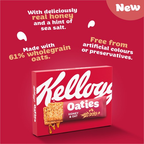 Kellogg's Oaties Honey & Oat Snack Bars 4x40g thumbnail 2