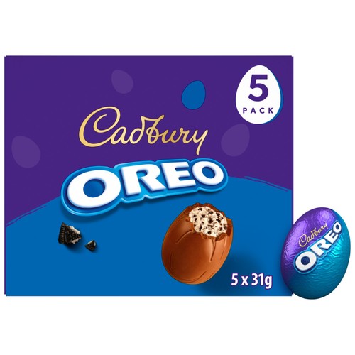 Cadbury Oreo Eggs 5 x 31g thumbnail 2