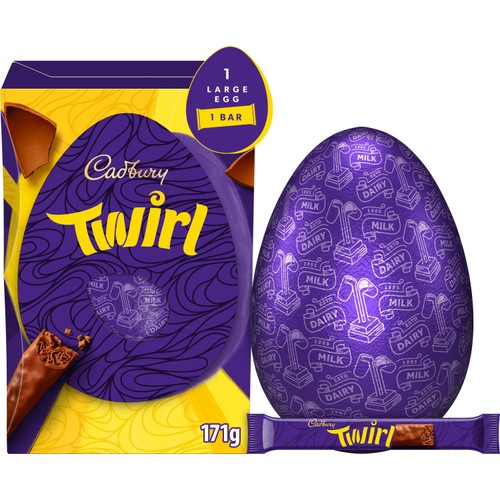 Cadbury Twirl Chocolate Easter Egg 171g thumbnail 2