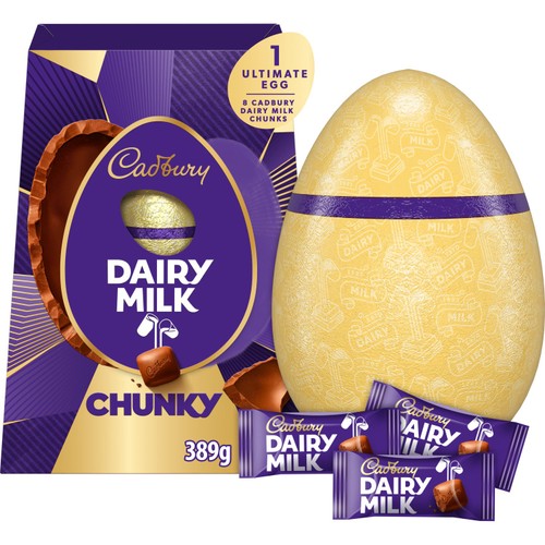 Cadbury Dairy Milk Chunky Ultimate Chocolate Easter Egg 389g thumbnail 2
