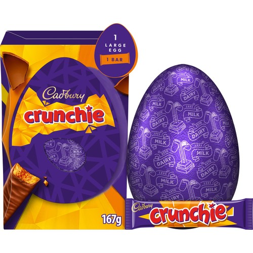 Cadbury Crunchie Chocolate Easter Egg 167g thumbnail 2