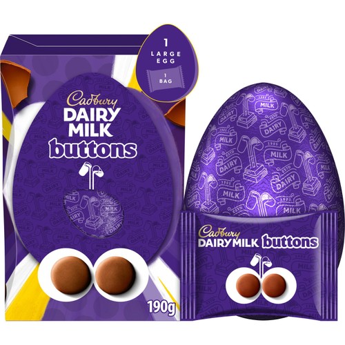 Cadbury Dairy Milk Buttons Easter Egg 190g thumbnail 2