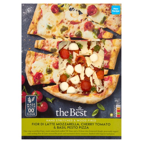 Morrisons The Best Margherita And Pesto Pizza 