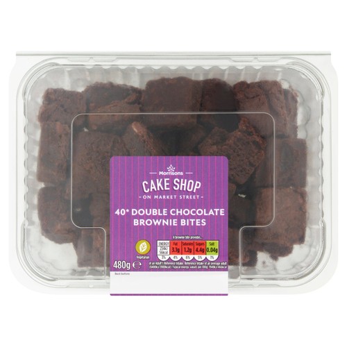 Morrisons 40 Double Chocolate Brownie Bites