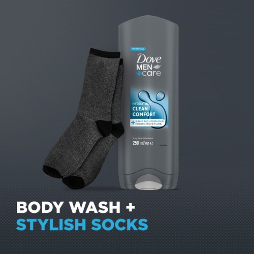 Dove Men Care Cleanse Care Bodywash And Socks Gift Set Cracker thumbnail 4