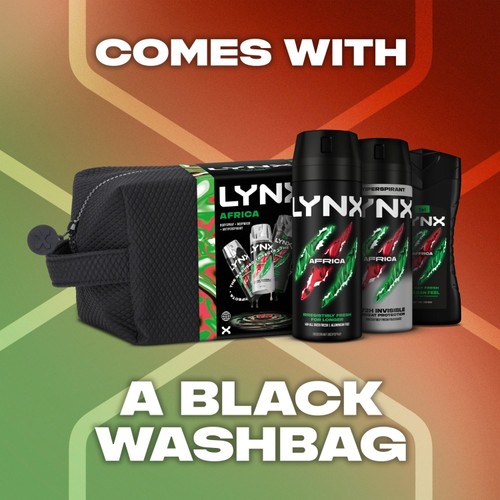 Lynx Washbag Africa Gift Set thumbnail 3
