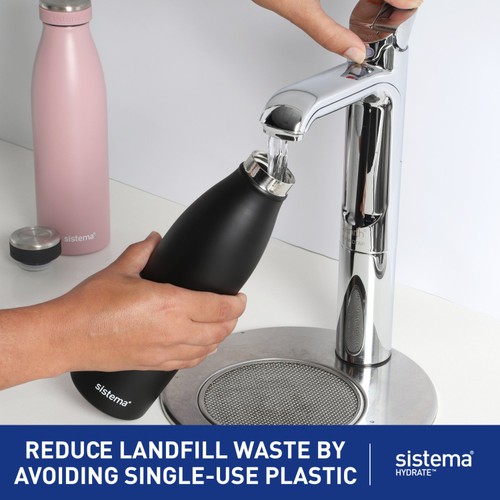 Sistema Hydrate Stainless Steel Water Bottle 500ml thumbnail 2