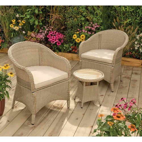 Nutmeg Wicker Patio Set