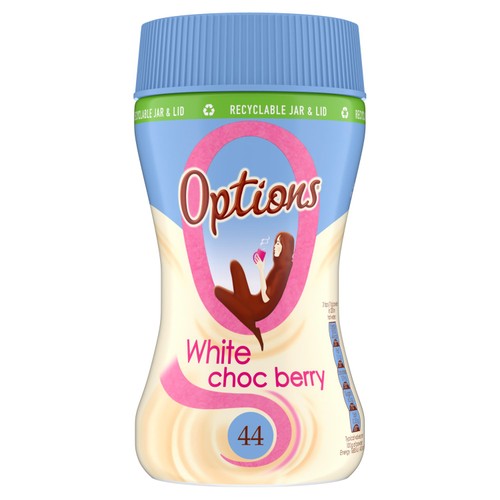 Options White Choc Berry 220g