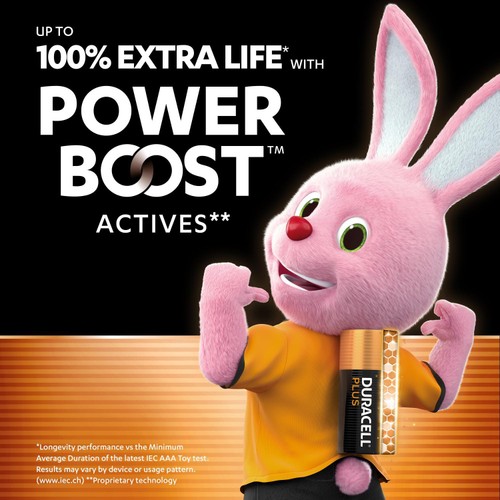 Duracell Plus PBA AAA Batteries  thumbnail 2