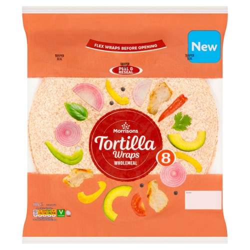 Morrisons 8 Wholemeal Tortillas