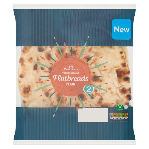 Morrisons Plain Flatbreads  2 pack