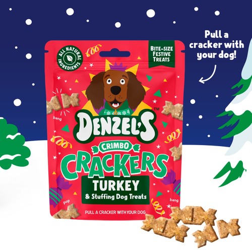 Denzel's Crimbo Crackers Turkey & Stuffings Dog Treats  thumbnail 2