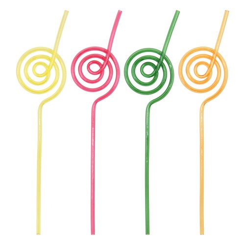 Nutmeg Brights Twisty Straws 