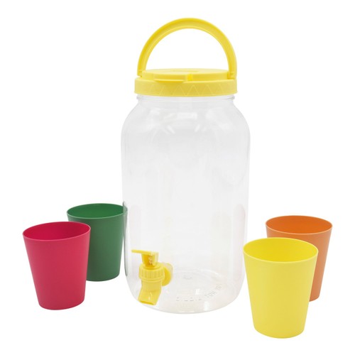 Nutmeg Brights Dispenser With Cups