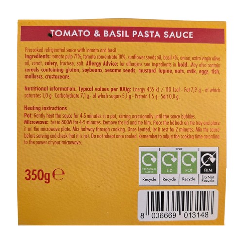 Scoiattolo Tomato & Basil Sauce thumbnail 2