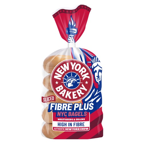 New York Bakery Health And Wellness Fibre Bagels 