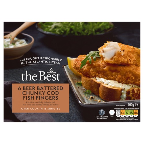 Morrisons The Best Chunky Beer Battered Cod Fish Fingers
