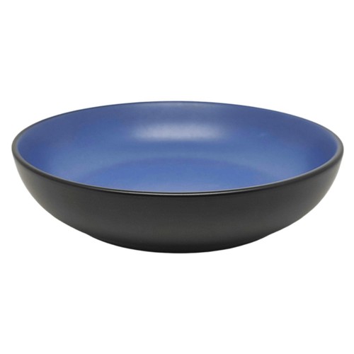 Nutmeg Home Navy Two Tone Stoneware Pasta Bowl