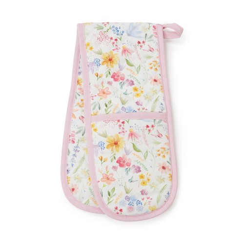 Nutmeg Home Watercolour Floral Oven Glove