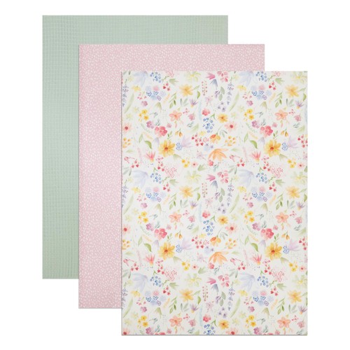 Nutmeg Home Watercolour Floral Tea Towel 