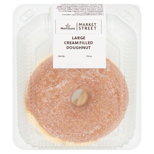 Morrisons Large Cream Filled Doughnut