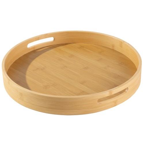 Nutmeg Home Round Bamboo Tray