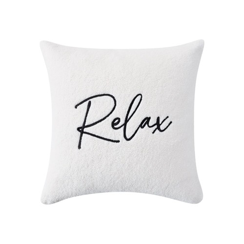 Nutmeg Home New Slogan Lux Scanctuary Cushion 43 x 43cm