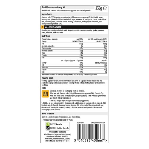 Morrisons Massaman Curry Kit 100g thumbnail 2