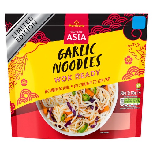 Morrisons Ready To Wok Garlic Noodles 300g